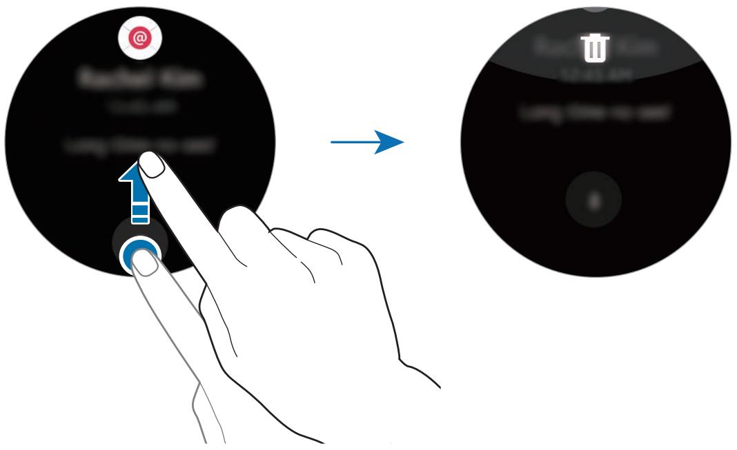 SAMSUNG GEAR S2 SPORT BLANC - Supprimer des notifications - 1