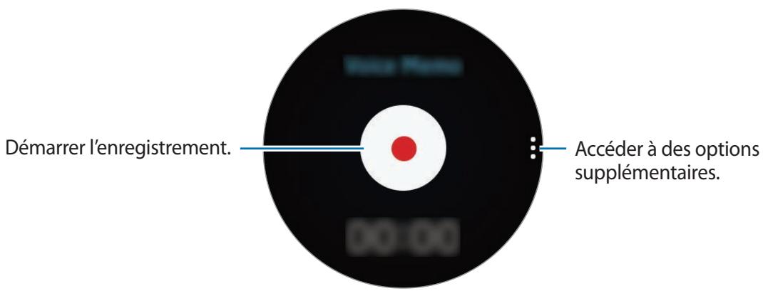 SAMSUNG GEAR S2 SPORT BLANC - Enregistrer des mémos vocaux - 1