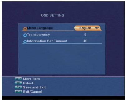 VISIOSAT TVS 5000 RS GRIS - Menu langues - 1