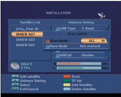 VISIOSAT TVS 5000 RS GRIS - Mode recherche (balayage) - 1