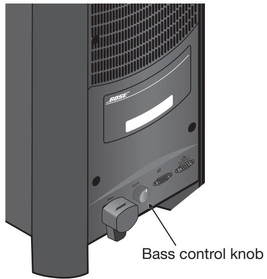 BOSER CINEMATE GS II - Réglage des graves du module acoustimass® - 1