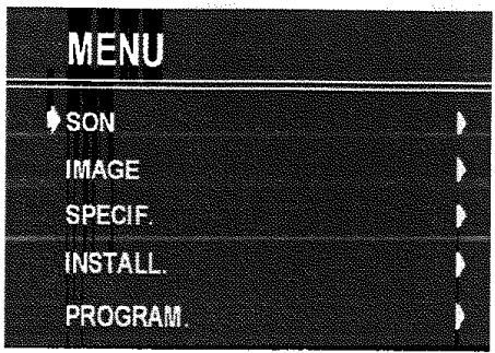 PROLINE S2805 - Système de menus - 1