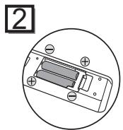TOSHIBA RD-H100DT - Installation des Piles Dans la Télecommande - 2
