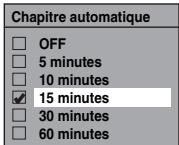TOSHIBA RD-H100DT - Réglage du chapitrage automatique - 7