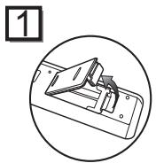 TOSHIBA RD-H100DT - Installation des Piles Dans la Télecommande - 1