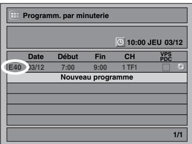 TOSHIBA RD-H100DT - Si l'enregistrement programme ne s'est pas terminé correctement - 1