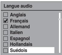 TOSHIBA RD-H100DT - Sélectionnez la langue voulue pour l'élement en utilisant [ / ] , puis appuyez sur [ENTER/OK]. - 1