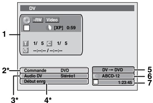 TOSHIBA RD-H100DT - Guide sur la DV et les écrons d'affichage - 1