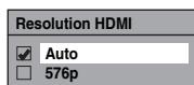TOSHIBA RD-H100DT - Resolution HDMI (Par défaut: Auto) - 1