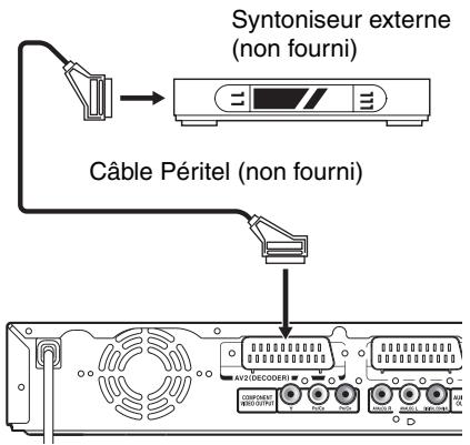 TOSHIBA RD-H100DT - Préparation à l'enregistrementprogramme avec liaison par satellite: - 1