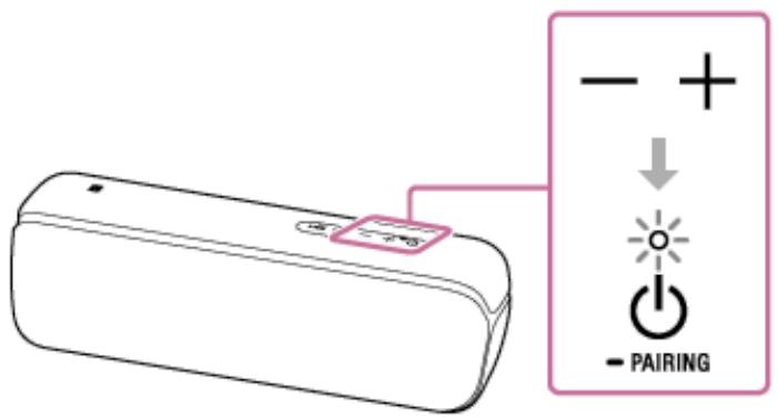 SONY XB-52 - Réglez le volume en appuyant sur les touches -/+ (volume) de l'enceinte ou réglez le volume du téléphone portable BLUETOOTH. - 1