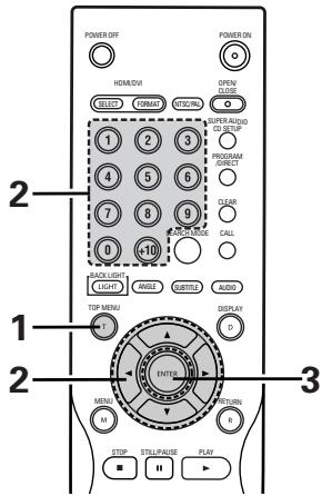 DENON DVD-A1XV - Utilisation de la Barre de Menu - 1