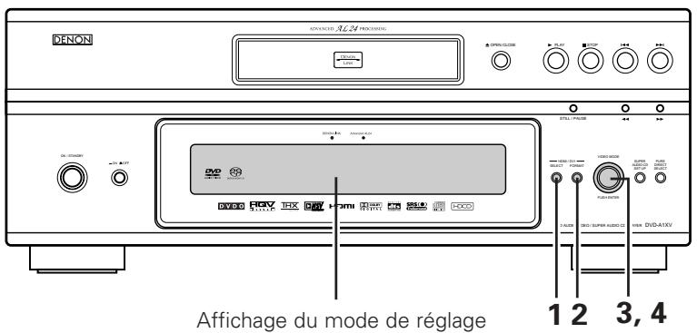 DENON DVD-A1XV - AJUSTEMENT DE LA QUALITE DE L'IMAGE - 2