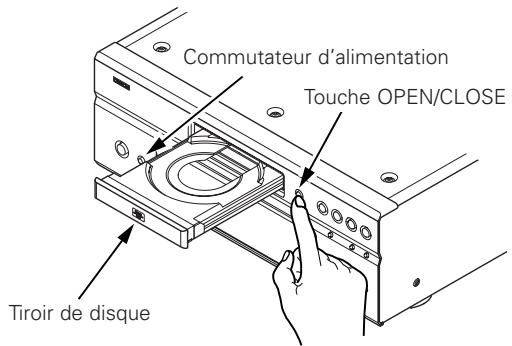DENON DVD-A1XV - Ouverture et fermetre du tiroir de disque - 1