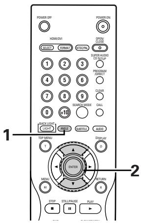 DENON DVD-A1XV - Changement de l'angle de vue (Fonction angle de vue multiple) - 1