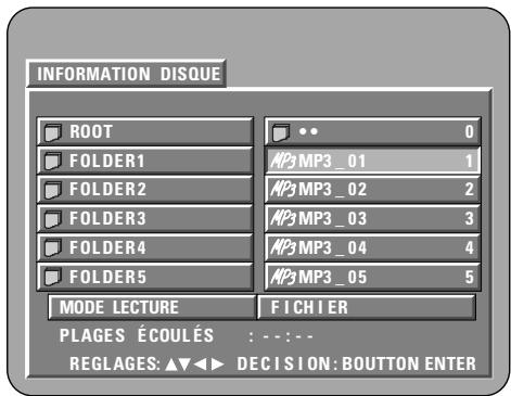 DENON DVD-A1XV - * Pour returner à l'écran initial d'informations sur le disque - 5