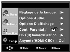 SAMSUNG DVD-P1080P7 - Configuration du niveau d'évaluation - 1