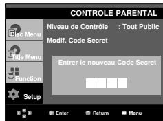 SAMSUNG DVD-P1080P7 - Changement du mot de passer - 5