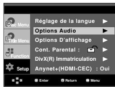 SAMSUNG DVD-P1080P7 - Configuration des options audio - 1