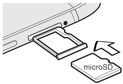 HTC ONE M8 S ACIER - Installer la carte microSD - 2