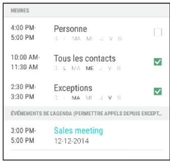 HTC ONE M8 S ACIER - Définir une planification Ne pas déranger - 1