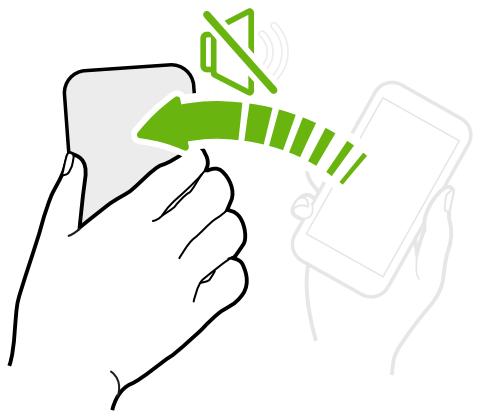 HTC ONE M8 S ACIER - Retourner pour désactiver le son - 1