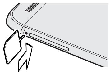 HTC ONE M8 S ACIER - Insérer une carte nano SIM - 1