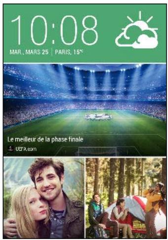 HTC ONE M8 S ACIER - Votre écran d'accueil dynamique - 1