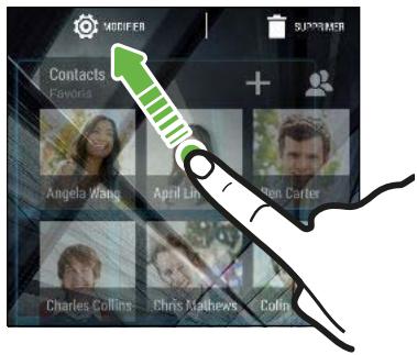 HTC ONE M8 S ACIER - Modifier les paramètres d'un widget - 1