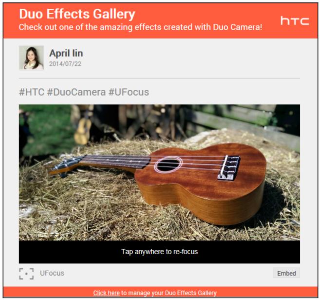 HTC ONE M8 S ACIER - Visualiser les Effets Duo sur le Web - 1