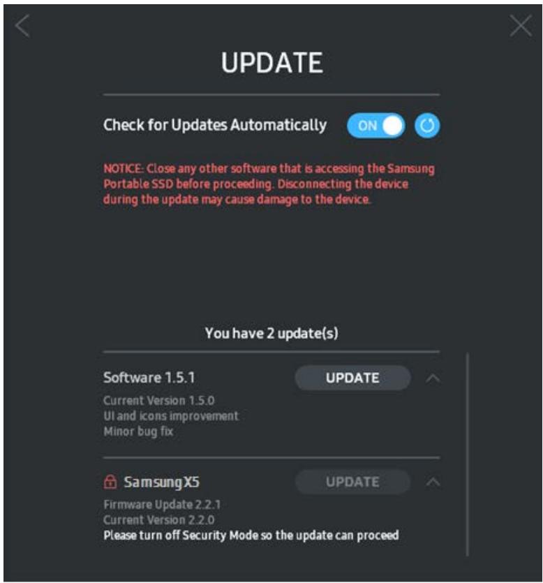 SAMSUNG X5 - Mise à jour du logiciel et du microcode du produit - 3