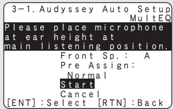 DENON AVE 1610 - Étape 3 : Procedure automatique Audyssey - 1