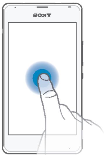 SONY XPR E1 - Utiliser l'écran tactile - 2