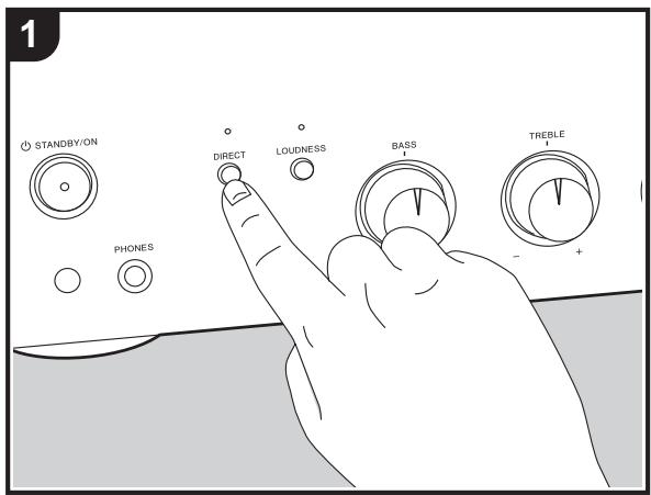 PIONEER A-10AE - Uso de la funciona Direct - 1
