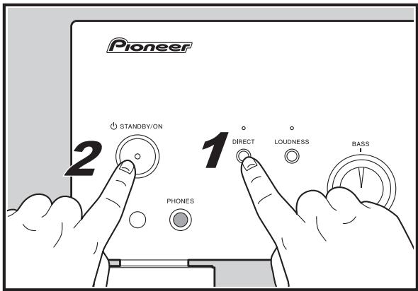 PIONEER A-10AE - - Resetting the unit (this resets the unit settings to the default) - 1