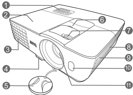 BENQ W1080ST - Face avant et supérieure - 1