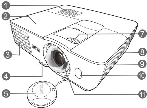 BENQ W1080ST - Face avant et supérieure - 2