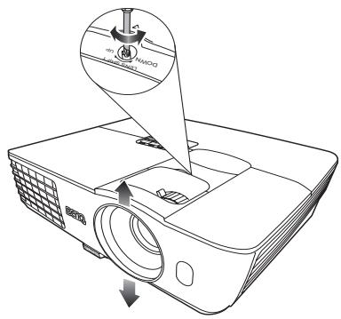 BENQ W1080ST - Pour utiliser levier de décalage de l'objet : - 3