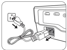 BENQ W1080ST - Éteindre le projecteur - 1