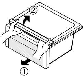 LG-GOLDSTAR GR-P 217 NAA - Couvercle du bac à légumes - 1