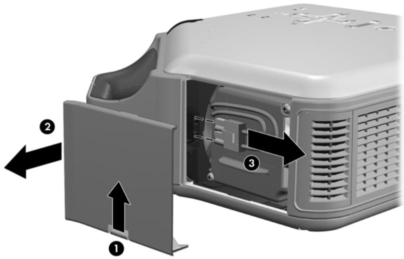 HP VP6321 - AVERTISSEMENT ! Le remplacement du module lampe requiert des précautions particulières : - 1