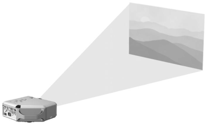 HP VP6321 - Placement du projecteur - 1