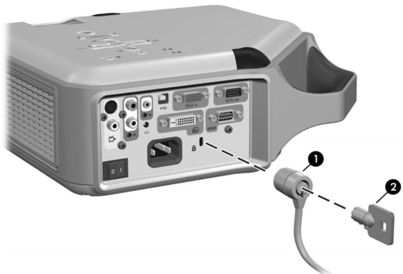HP VP6321 - Verrouillage du projecteur - 1