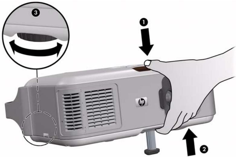 HP VP6321 - Orientation du projecteur - 1