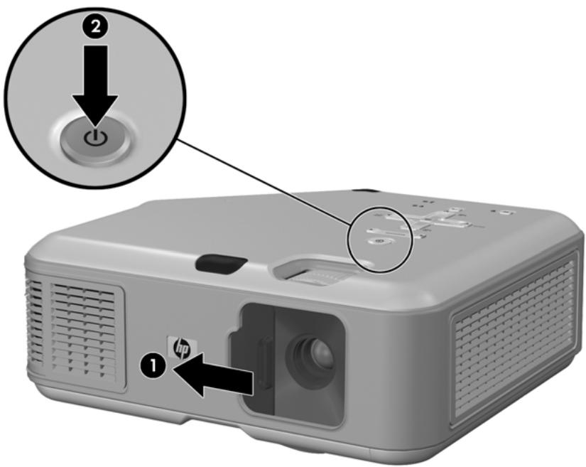 HP VP6321 - Mise sous tension du projecteur - 2
