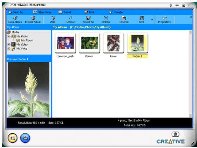 CREATIVE Webcam WX Ultra - Démarrage de PC-CAM Center - 2