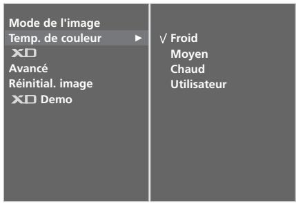 LG-GOLDSTAR 50PC35 - Réglages automatique de la tonalit é de couleur (Chaud / Moyen / Froid) - 3