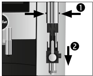 JURA Expresso_Broyeur_S8_SILVER - Démontage et rinçage de la buse mousse fine Pro - 1