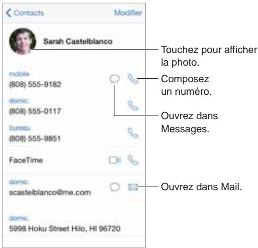 APPLE IPH5C BL 166B - Contacts en un coup d'eel - 1