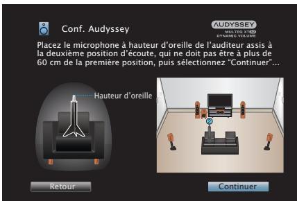 DENON AVRXSS500HBKE2 - Lorsque l'enceinte détectée est affichée, Sélectionnez "Suivant" puis appuyez sur ENTER. - 2